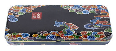China Caja de encargo con la impresión de CMYK, caja de la lata del lápiz de lápiz colorida del metal proveedor
